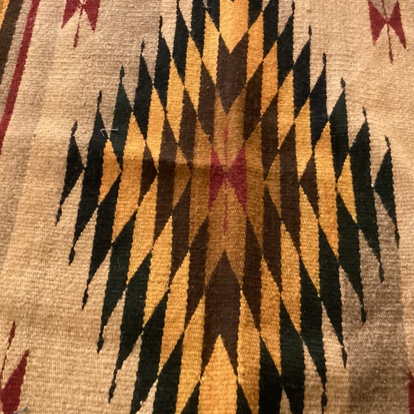Vintage 1960’s 100% wool south west rug / wall hanging made in Mexico - Picture 7 of 11